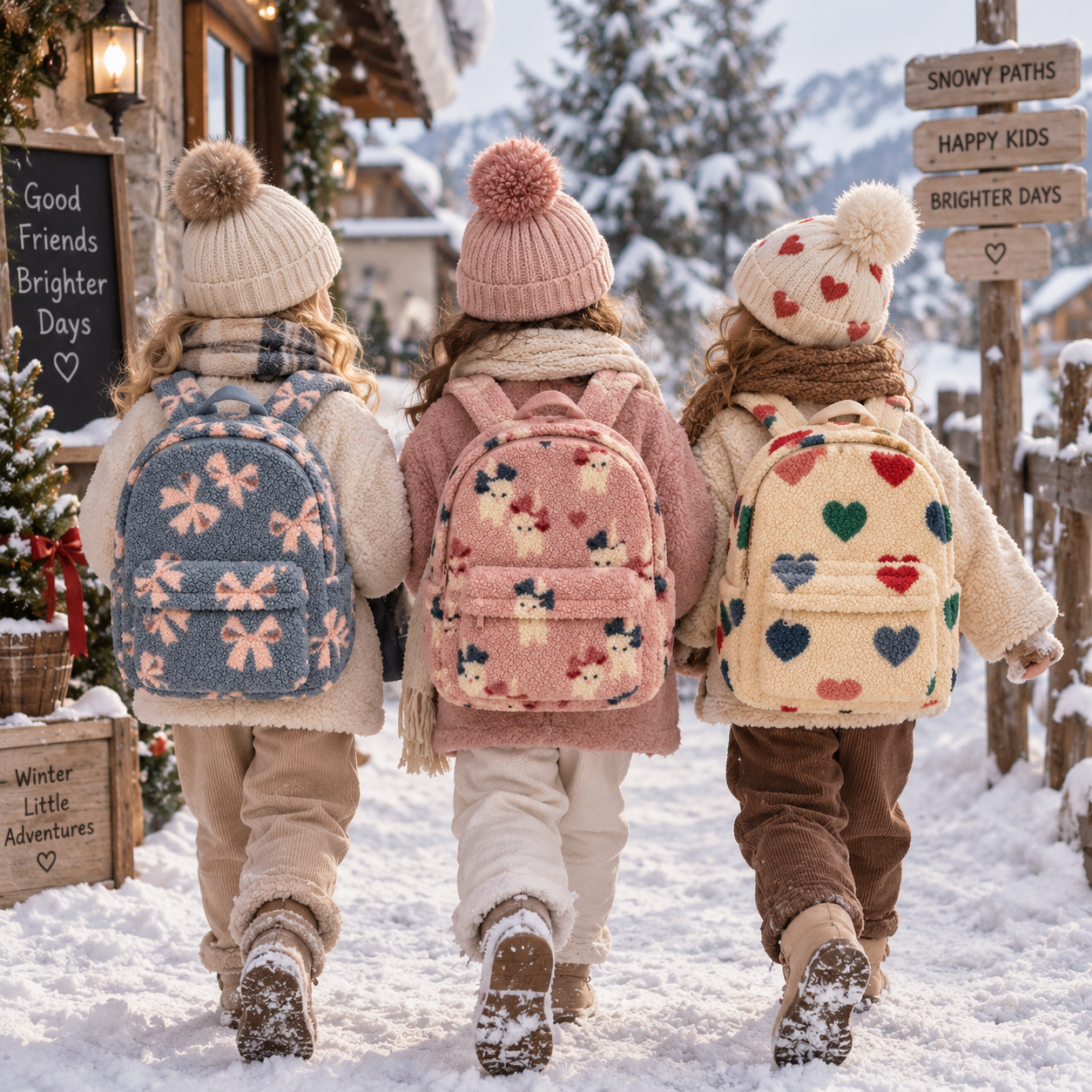 FluffyGo – Cute & Trendy – Teddy Backpack