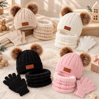 Thumbnail for CozyPom – Warm & Soft - Winter Set with Hat, Scarf, and Gloves