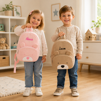 Thumbnail for MyLittleBag – Personal & Cute – Personalized Kids' Backpack with Name and Animal Print