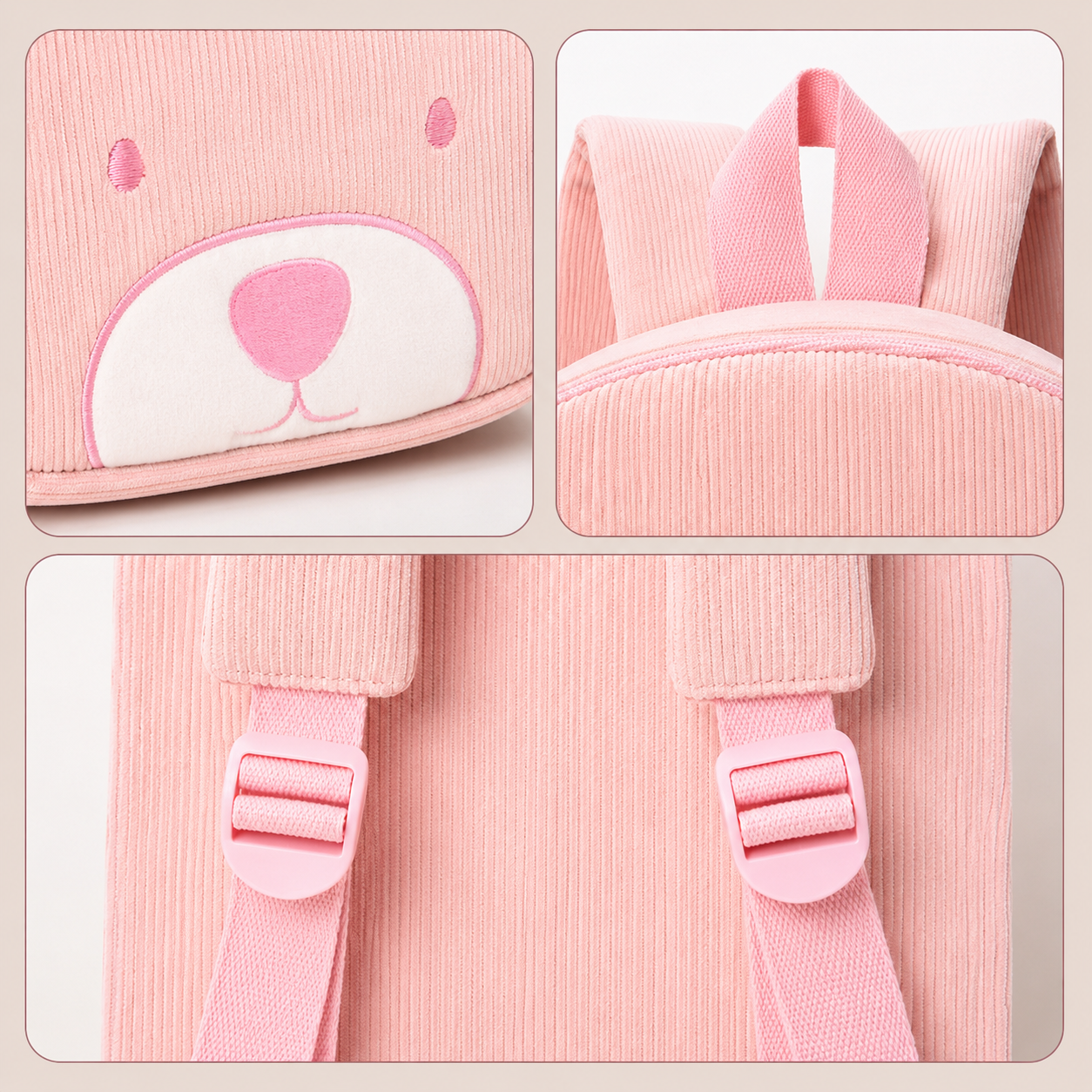 MyLittleBag – Personal & Cute – Personalized Kids' Backpack with Name and Animal Print