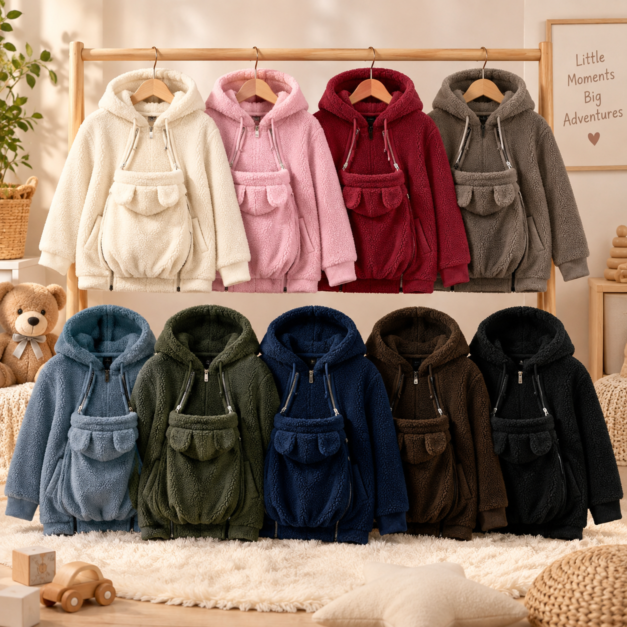 MamaNest – Warm & Practical – 2-in-1 Carrier Jacket for Mom and Baby