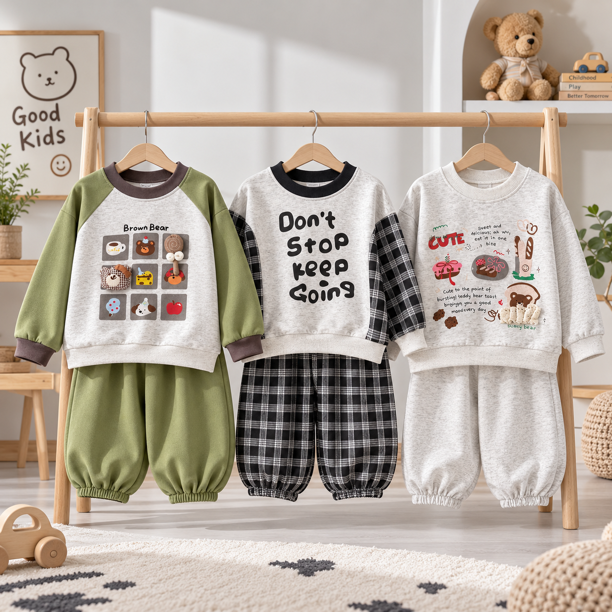 MiniBuddy – Soft & Practical – Children's Long-Sleeve Sweater Set