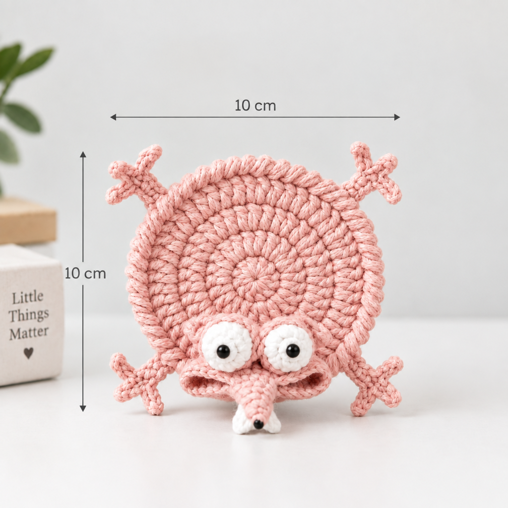 FunnyCritter – Fun & Unique – Crocheted Animals Coaster