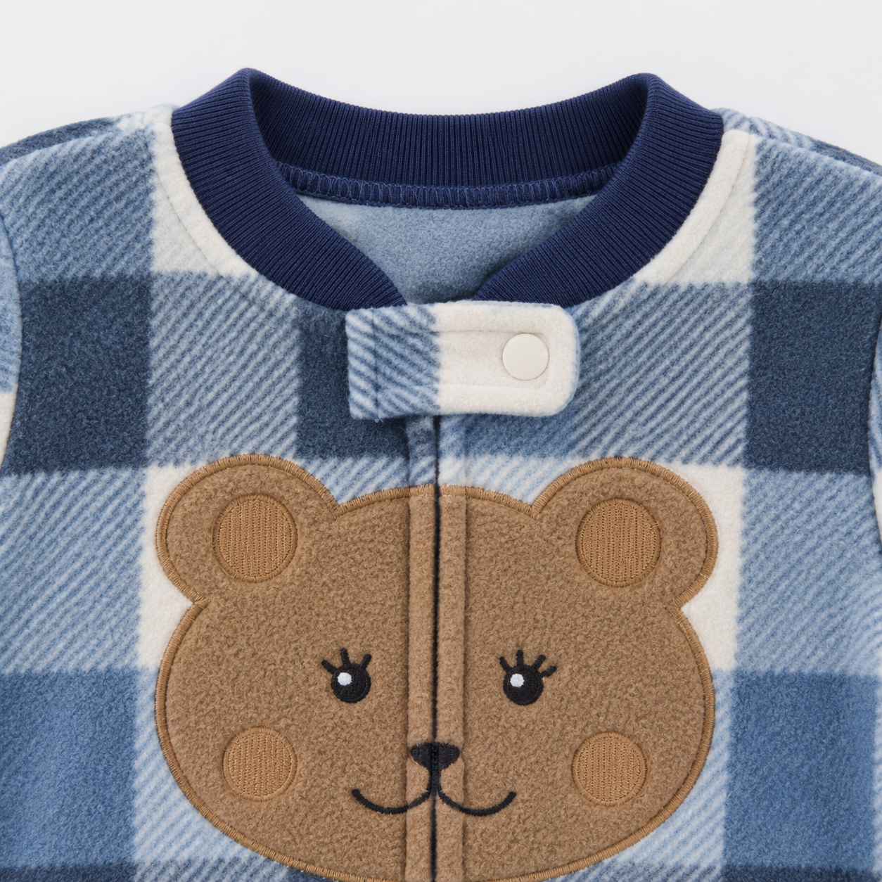 WarmBuddy – Cute & Soft – Fleece Baby Jumpsuit with Cartoon Print