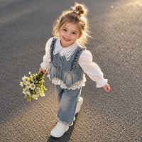 Thumbnail for DenimBelle – Trendy & Cute – 3-Piece Kids' Set in Denim