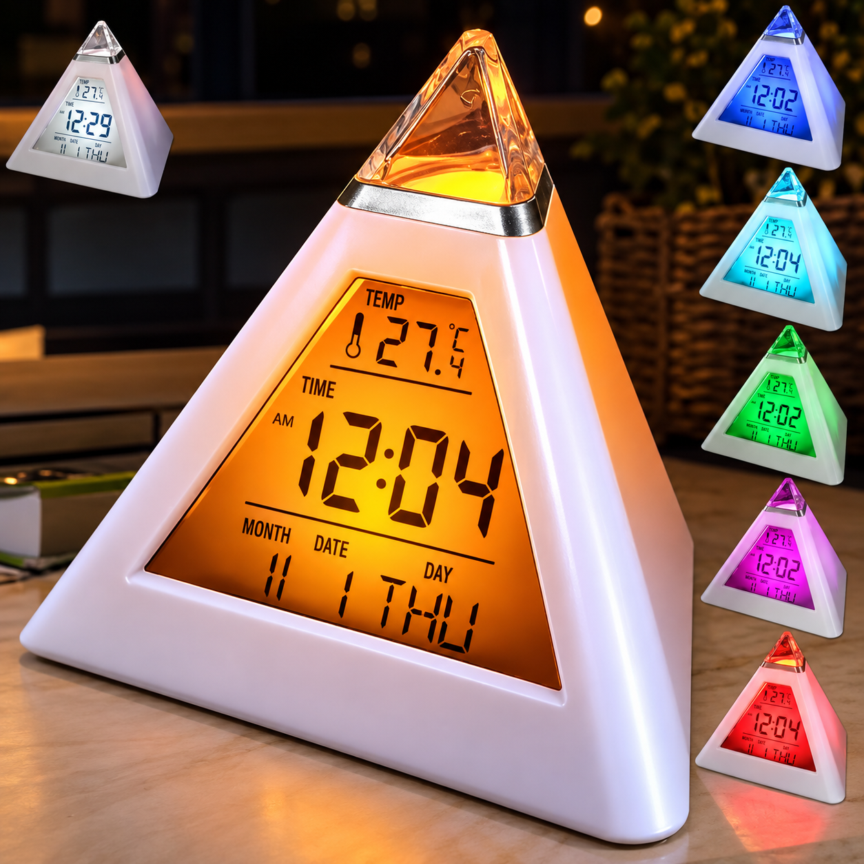 ColorTime – Colorful & Multifunctional – Digital Children's Alarm Clock with Night Light