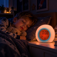 Thumbnail for ColorTime – Colorful & Multifunctional – Digital Children's Alarm Clock with Night Light