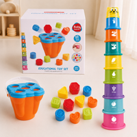 Thumbnail for SmartSort – Motor Skills & Educational – Stacking Cups with Shapes Sorting Game