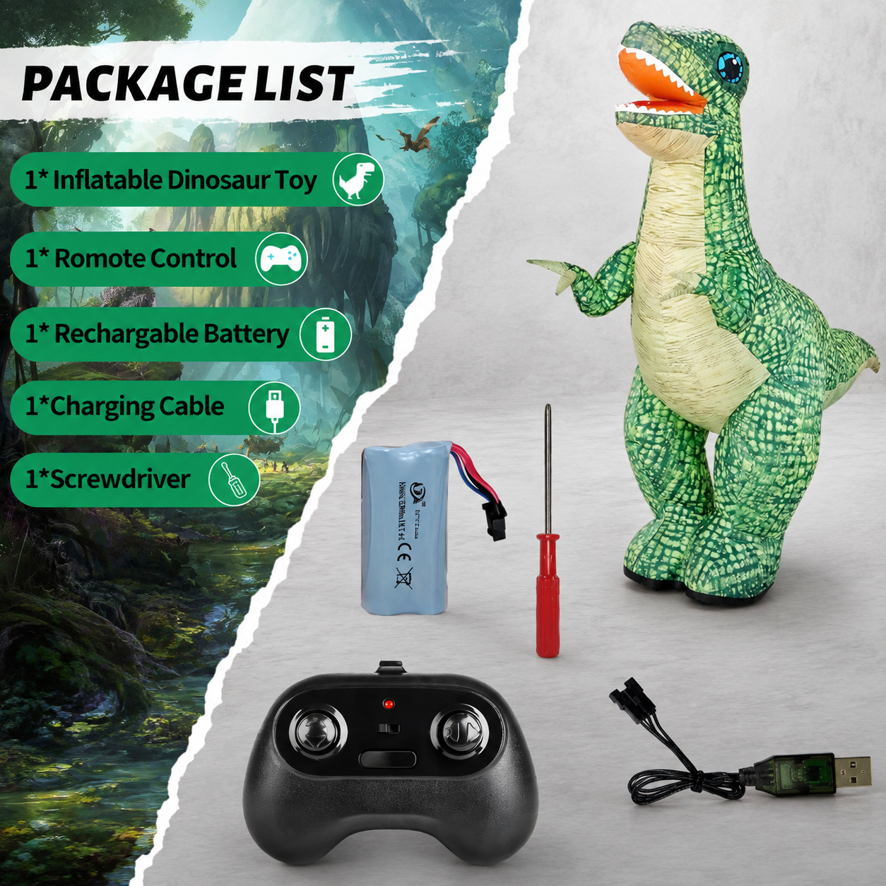 MegaDino – Adventurous & Interactive – Inflatable RC Dinosaur