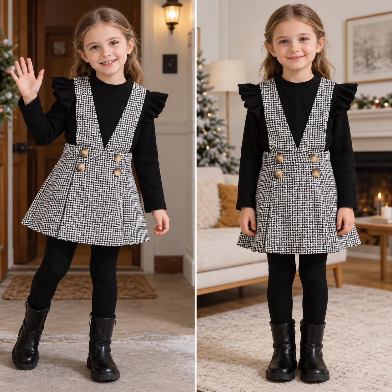 Mini Fashion™ - Cute and Stylish - Two-piece dress set