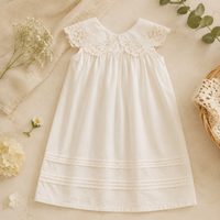 Thumbnail for Sleeveless Dress – Elegant & comfortable – Lace Collar Dress