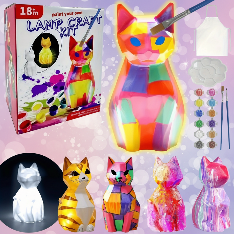 MiniCrafters – Creativity & Learning – DIY Lamp Animal Painting Set