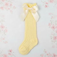 Thumbnail for LittleCharm – Soft & Stylish – Girls' Knee-High Socks with a Bow