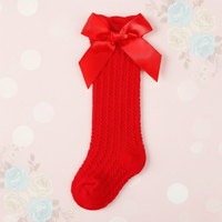 Thumbnail for LittleCharm – Soft & Stylish – Girls' Knee-High Socks with a Bow