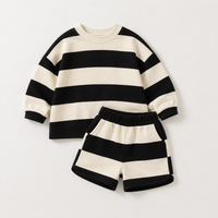 Thumbnail for LittleStyle – Soft & Comfortable – Striped Cotton Comfy Set