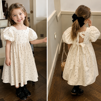 Thumbnail for LittleTwinkle – Soft & Comfortable – Children's Dress with Double Bows