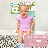 Thumbnail for Potty Training – Playful & Motivational - potty training card with Stickers