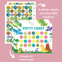 Thumbnail for Potty Training – Playful & Motivational - potty training card with Stickers