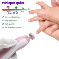 Thumbnail for SafeCare – Silent & Safe – Electric Baby Nail File Set