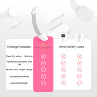 Thumbnail for Milo & Moon – Invisible Safety – Childproof Cabinet & Drawer Locks (8 pieces)