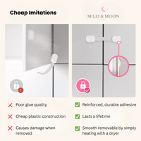 Thumbnail for Milo & Moon – Invisible Safety – Childproof Cabinet & Drawer Locks (8 pieces)