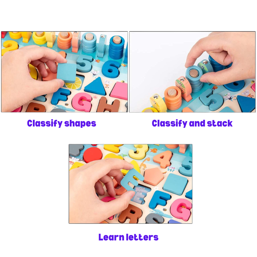 Woods™ | Skill development - Montessori Wood Play Board