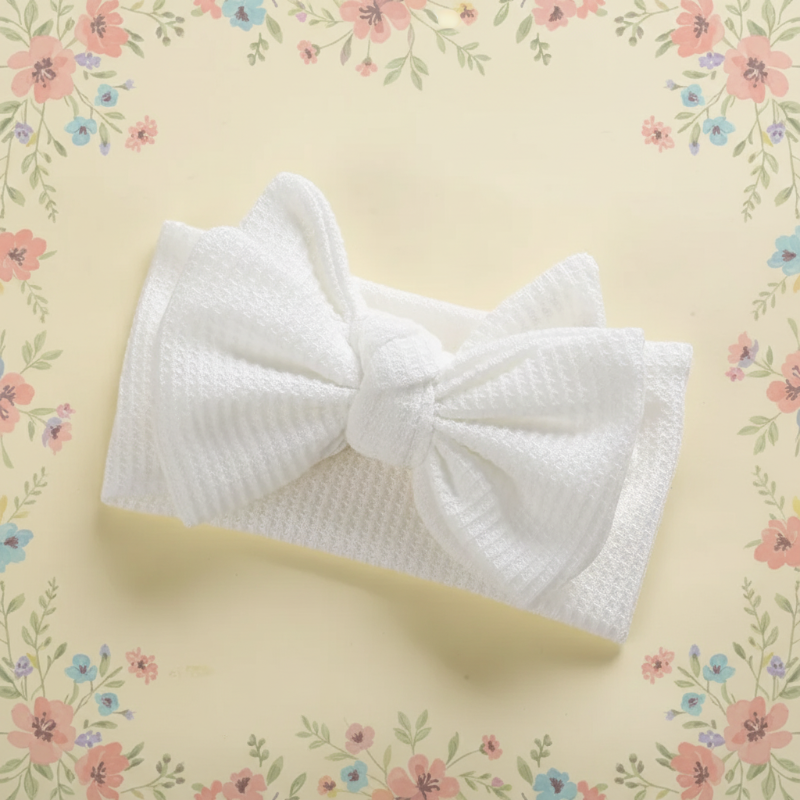 MiniAurora – Soft & Elegant – Knitted baby onesie with angel wings and headband