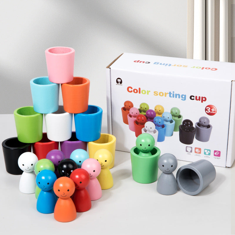 Color Champions – Learning & Discovery – Montessori Wooden Color Sorting Game