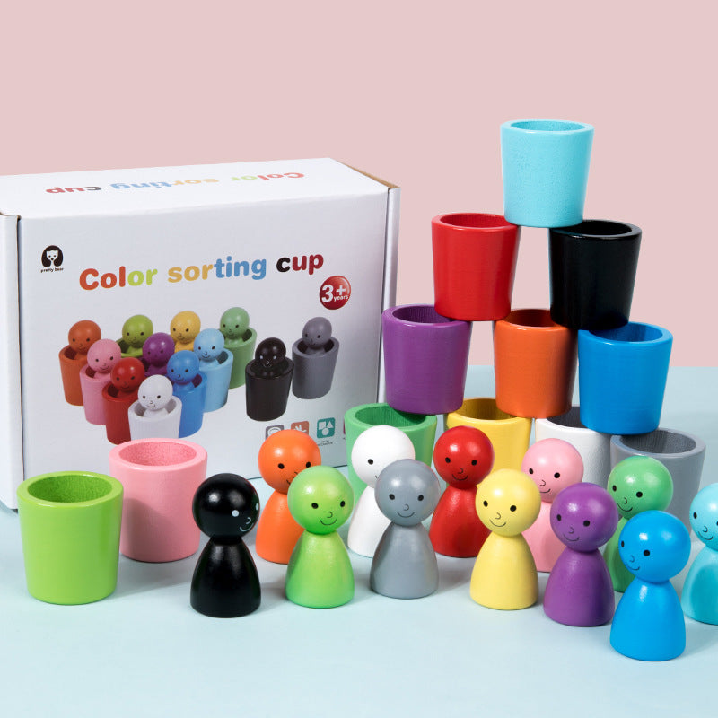 Color Champions – Learning & Discovery – Montessori Wooden Color Sorting Game