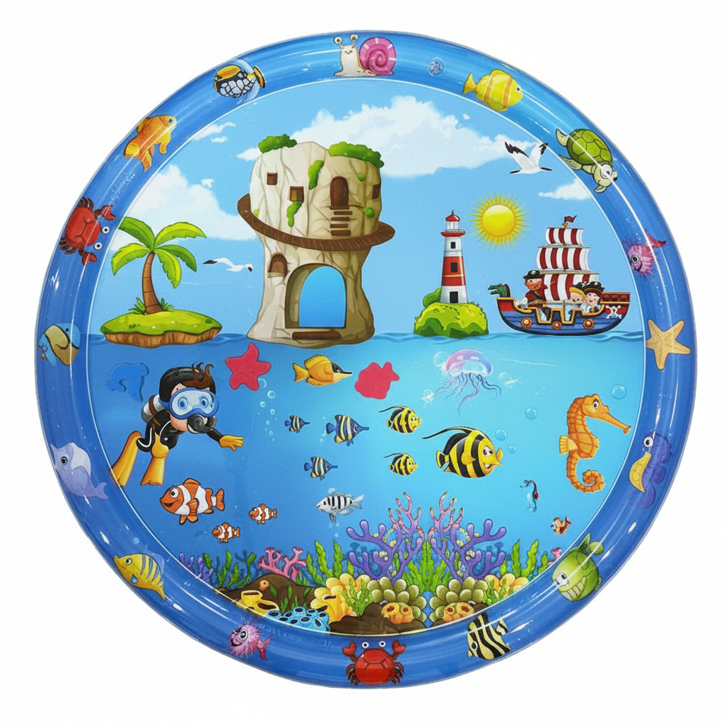 TinyWave – Cheerful & Developmental – Baby Sensory Water Mat