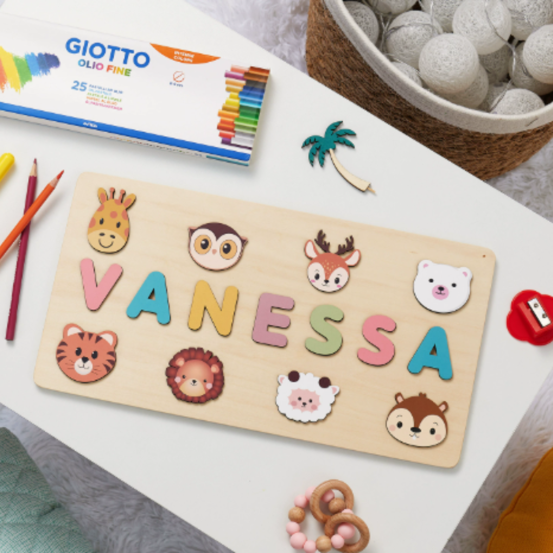 Woods - Your own name tag! - Name jigsaw puzzle