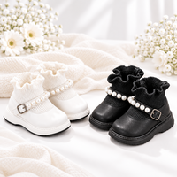 Thumbnail for PearlCharm – Elegant & Cute – Children's Ankle Boots with Pearl Details