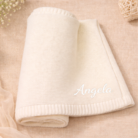 Thumbnail for Personalized Baby Blanket – Soft & Unique – Personalized Embroidered Cotton Blanket