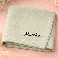 Thumbnail for Personalized Baby Blanket – Soft & Unique – Personalized Embroidered Cotton Blanket
