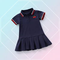 Thumbnail for PetitJoy – Comfortable & Stylish – Cherry-Print Polo Dress