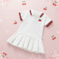 Thumbnail for PetitJoy – Comfortable & Stylish – Cherry-Print Polo Dress