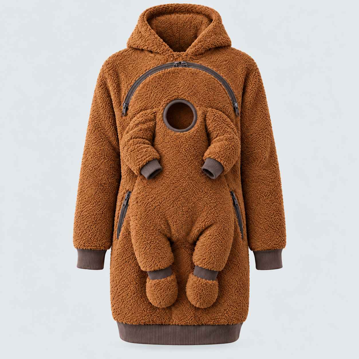 MamaHug – Warm & Practical – 2-in-1 Hoodie for Mom and Baby