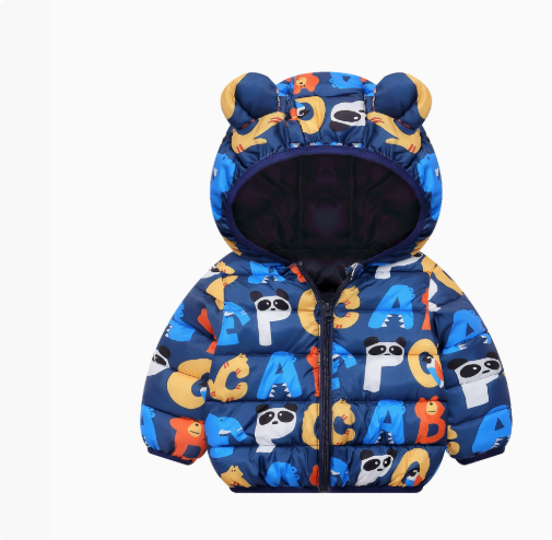 Mini Fashion™ - Polyester winter coat with hood.