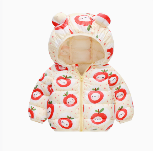 Mini Fashion™ - Polyester winter coat with hood.