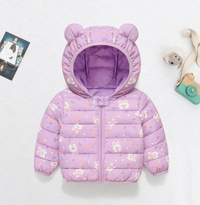 Thumbnail for Mini Fashion™ - Polyester winter coat with hood.