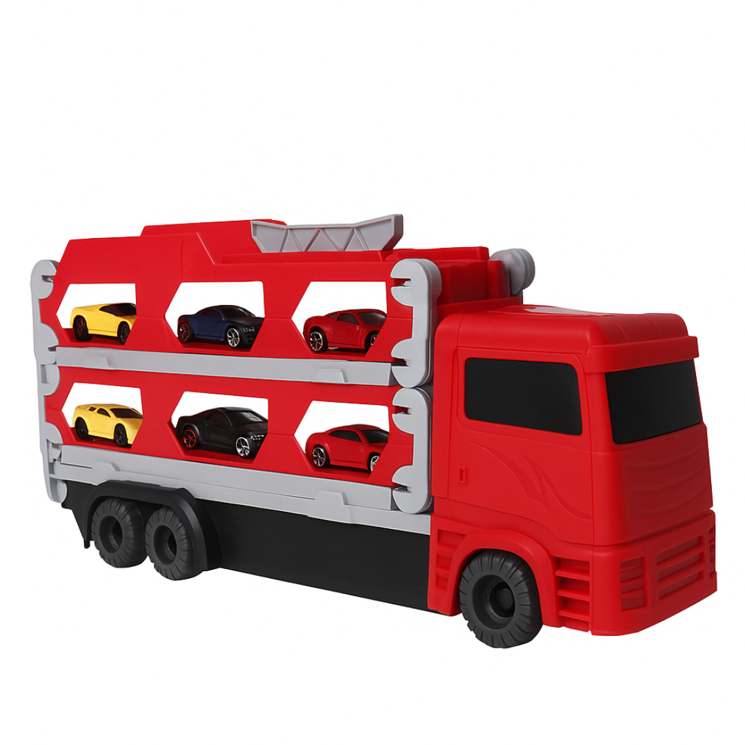 Mega Transporter - 9-in-1 Racing Fun - Transformable Toy Truck