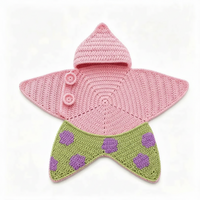 Thumbnail for CozyStar – Soft & Handmade – Knitted Baby Jumpsuit with Star-Shaped Design