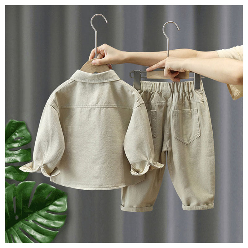 LittleExplorer – Comfortable & Cool – Children's Pants & Shirt Set