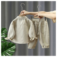 Thumbnail for LittleExplorer – Comfortable & Cool – Children's Pants & Shirt Set