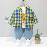 Thumbnail for Mini Fashion™ - Toddler & Adventure - 3-Piece Clothing Set Red Baseball Bear