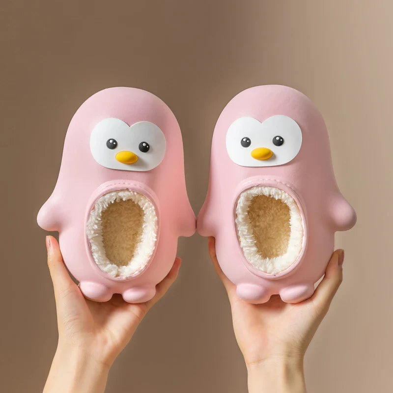 Mini Fashion™ - Warm & Fun - Children's Penguin Slippers