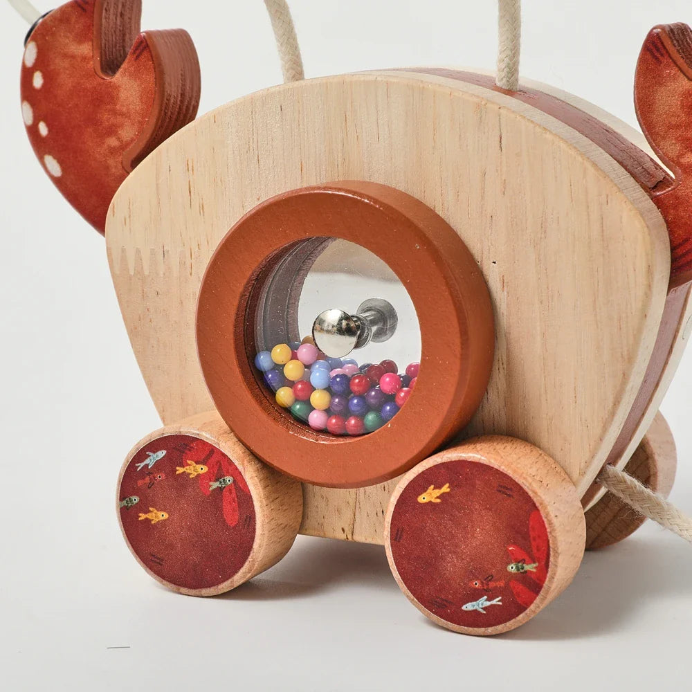 Crab Pull Toy™ – Play & Learn - Wooden Crab
