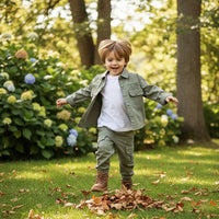 Thumbnail for LittleExplorer – Comfortable & Cool – Children's Pants & Shirt Set