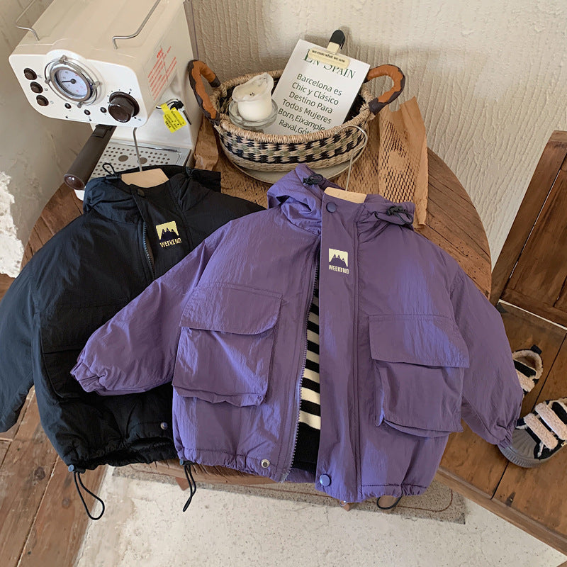 LiloWear – Windproof & Water-repellent – Children's Windbreaker with Hood