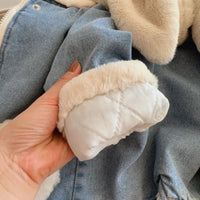 Thumbnail for Girls Bunny Denim Coat – Warm & Comfort – Children's Jacket